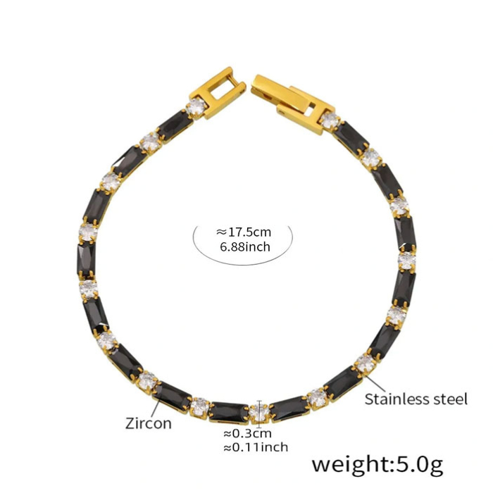 Bratara neagra, Thia Jewelry S.Steel, pentru dama, din otel inoxidabil, JC-BE595-23 [2]