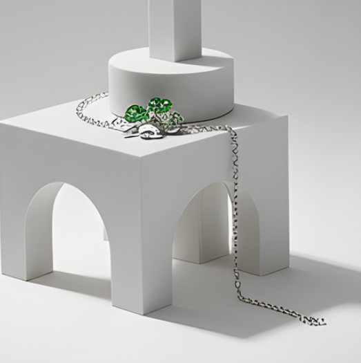 Bratara SWEET 4 LEAF green cu cristale, garantie produs 6 luni [6]