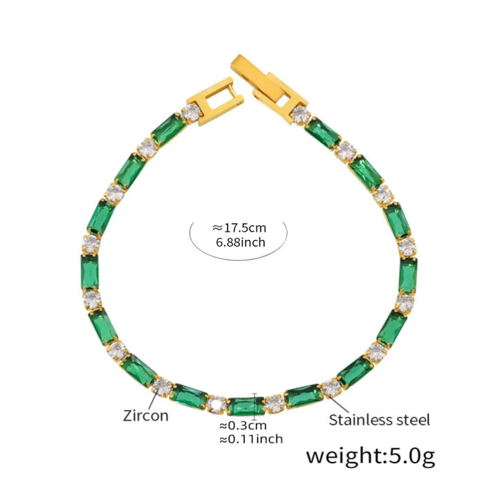 Bratara verde, Thia Jewelry S.Steel, pentru dama, din otel inoxidabil, JC-BE595-32 [2]