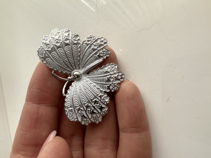 Brosa Fluture argintiu 3x5 cm  BR23.051 [2]