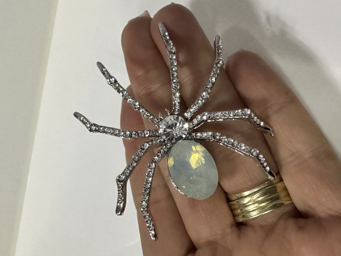 Brosa model  păianjen alb  Spider  5x5 cm  BR23.018 [2]