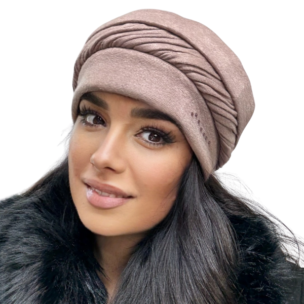 Caciula de dama MIA din angora, captuseala din polar, culoare maro MIA23 [2]