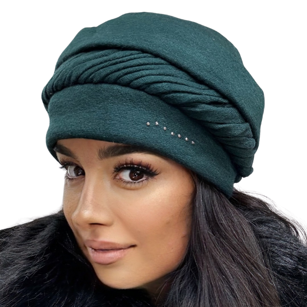 Caciula de dama MIA din angora, captuseala din polar, culoare verde MIA24 [1]