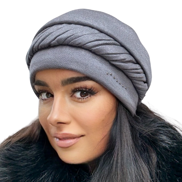 Caciula de dama MIA din angora, captuseala din polar, culoare gri, MIA22 [1]