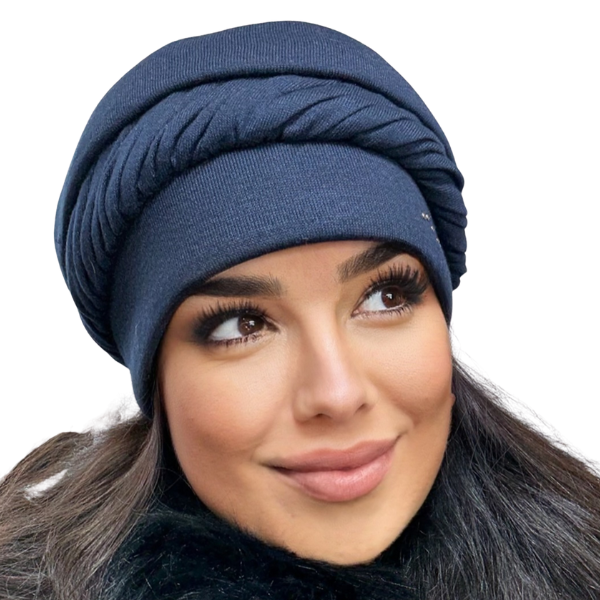 Caciula de dama MIA din angora, captuseala din polar, culoare bleomarin MIA25 [3]