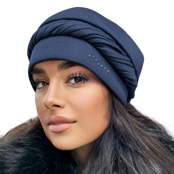 Caciula de dama MIA din angora, captuseala din polar, culoare bleomarin MIA25 [4]