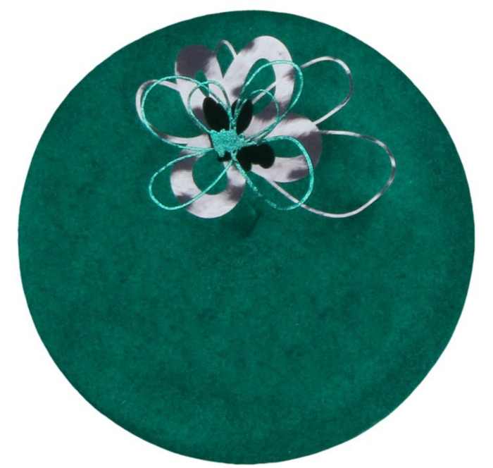 Caciula de dama stil bereta DEEA 100% lana, marime universala  BA25.01.  630 verde made  Polonia [1]