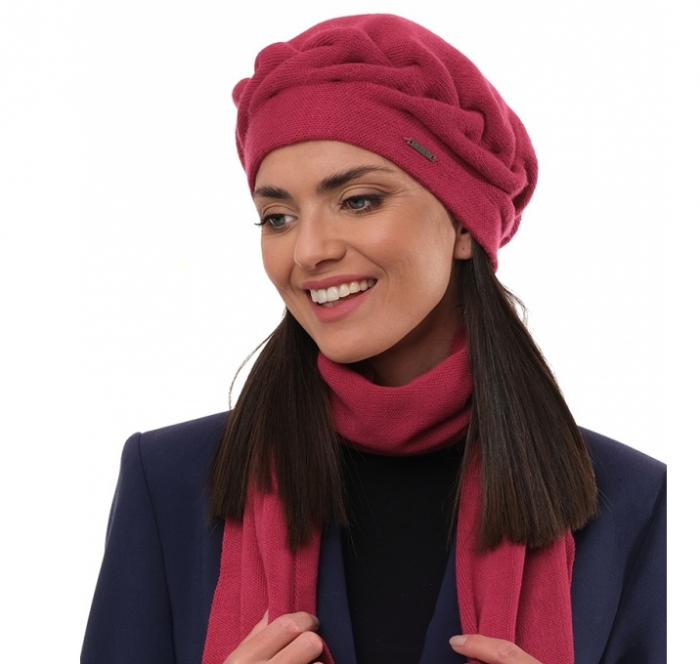 Caciula de dama stil bereta lana, marime universala  BDZ23.04.4030 Rabionek made polonia [2]