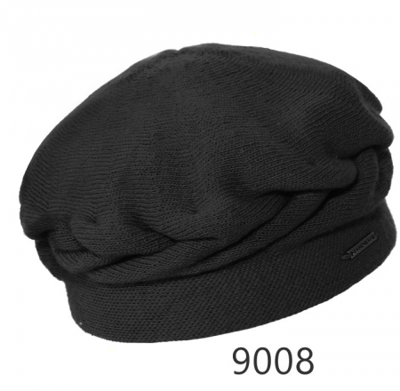 Caciula de dama stil bereta lana, marime universala  BDZ23.04.9008 negru Rabionek made polonia [2]