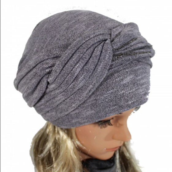 Caciula rafinata de dama ERIKA, marime universala, captuseala, culoare  gri [3]