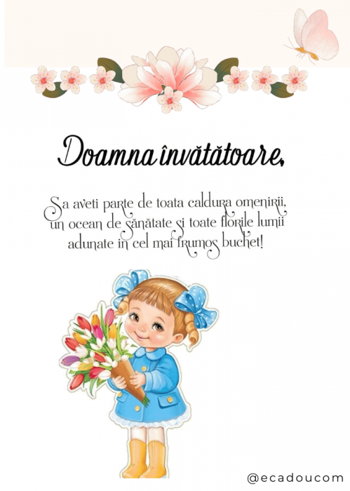 Cadou invatatoare sau profesoare 8 martie - Tablou cu mesaje personalizate T1015_06 [2]