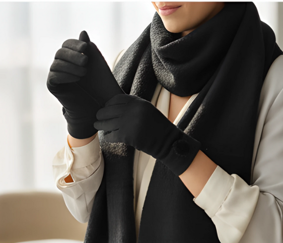 Cadoul perfect de Crăciun - set 2in1 pentru femei  5709 negru [2]