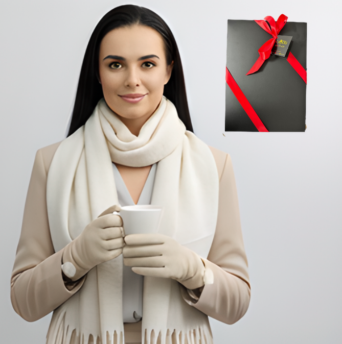 Cadoul perfect de Crăciun - set 2in1 pentru femei  5708bej [2]