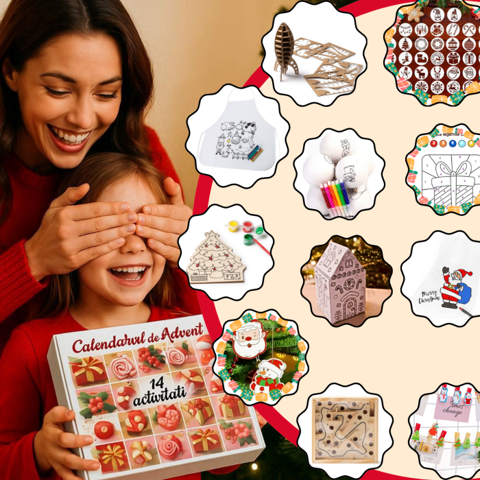 Calendarul de advent - Magia Sarbatorilor de Craciun cu  14 activități copii- varianta standard [6]