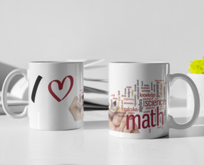 Cană cadou pentru profesori, Iubesc matematica, eCADOU, PRM1001 [2]