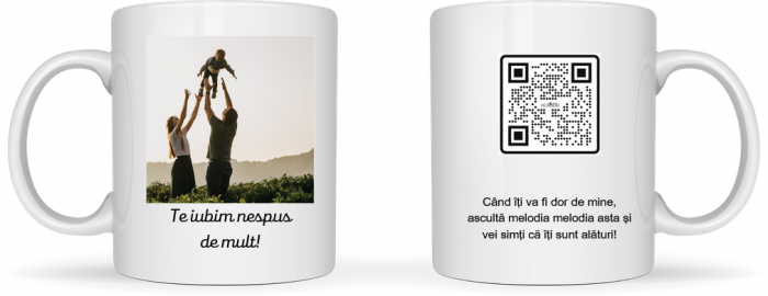 Cană personalizată  cu poza si cod QR SFM1005 [5]