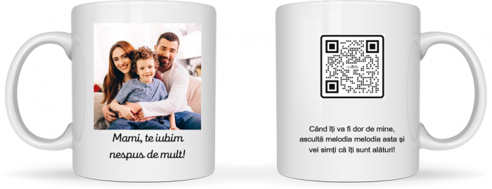 Cană personalizată  cu poza si cod QR SFM1005 [3]