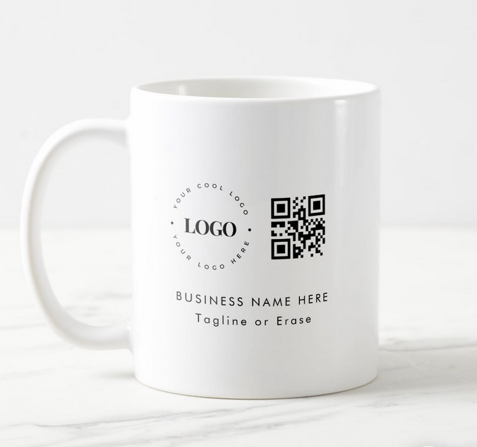 Cana personalizata cu logo  pentru companii printat pe ambele părți LOGO225 [2]