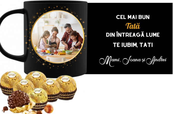 Cana personalizata cu poza si text pentru cel mai bun tata CPF115_14 [3]