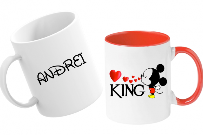 Cana personalizata cu poza si text pentru cuplu Valentines day  CVD1116 [1]