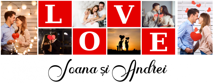 Cana personalizata cu poze si mesaj LOVE CPF115_18 [3]