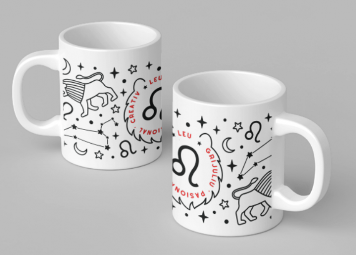 Cana zodiac LEU personalizata cu text poze sau mesaj ZOD115 [3]