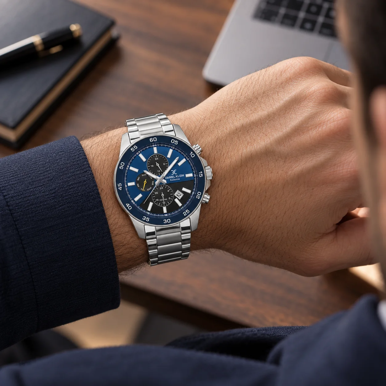 Ceas barbatesc Daniel Klein Exclusive DK.1.14353-3, argintiu [3]