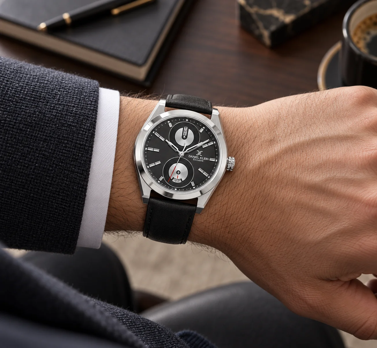 Ceas barbatesc Daniel Klein Exclusive negru DK.1.14360-2 [3]