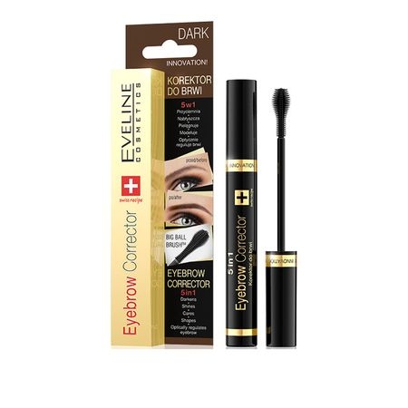 Corector sprancene 5 in 1 nuanta DARK Eveline Cosmetics