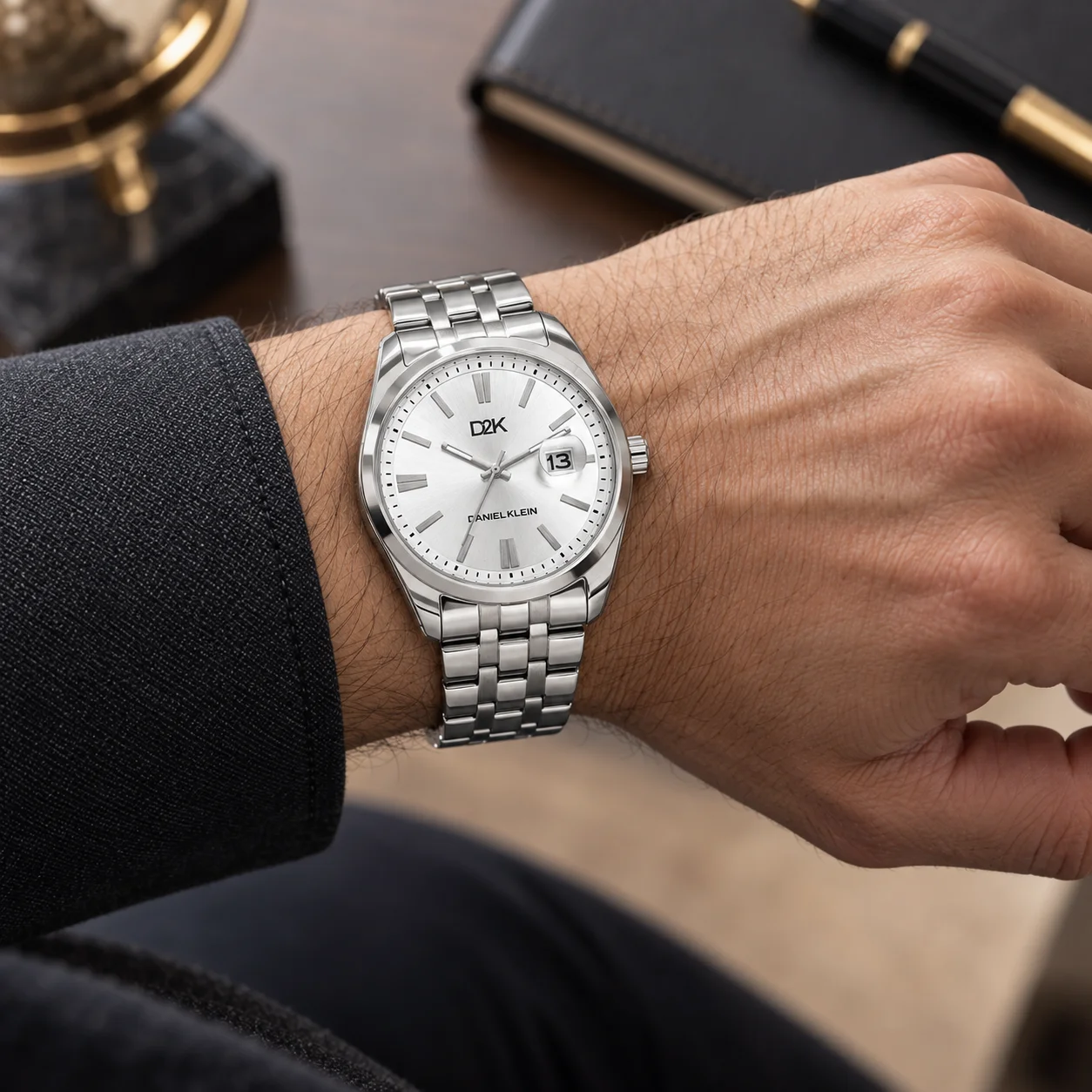 Daniel Klein D2K - Ceas barbatesc quartz argintiu DK.1.14461-1 [3]