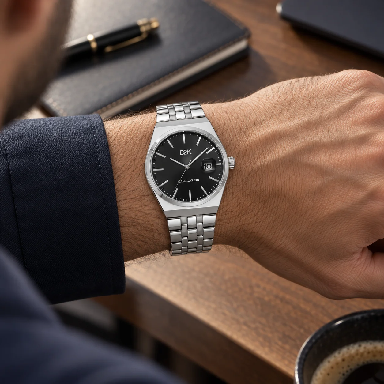 Daniel Klein D2K - Ceas Barbatesc Quartz Argintiu DK.1.14471-2 [3]
