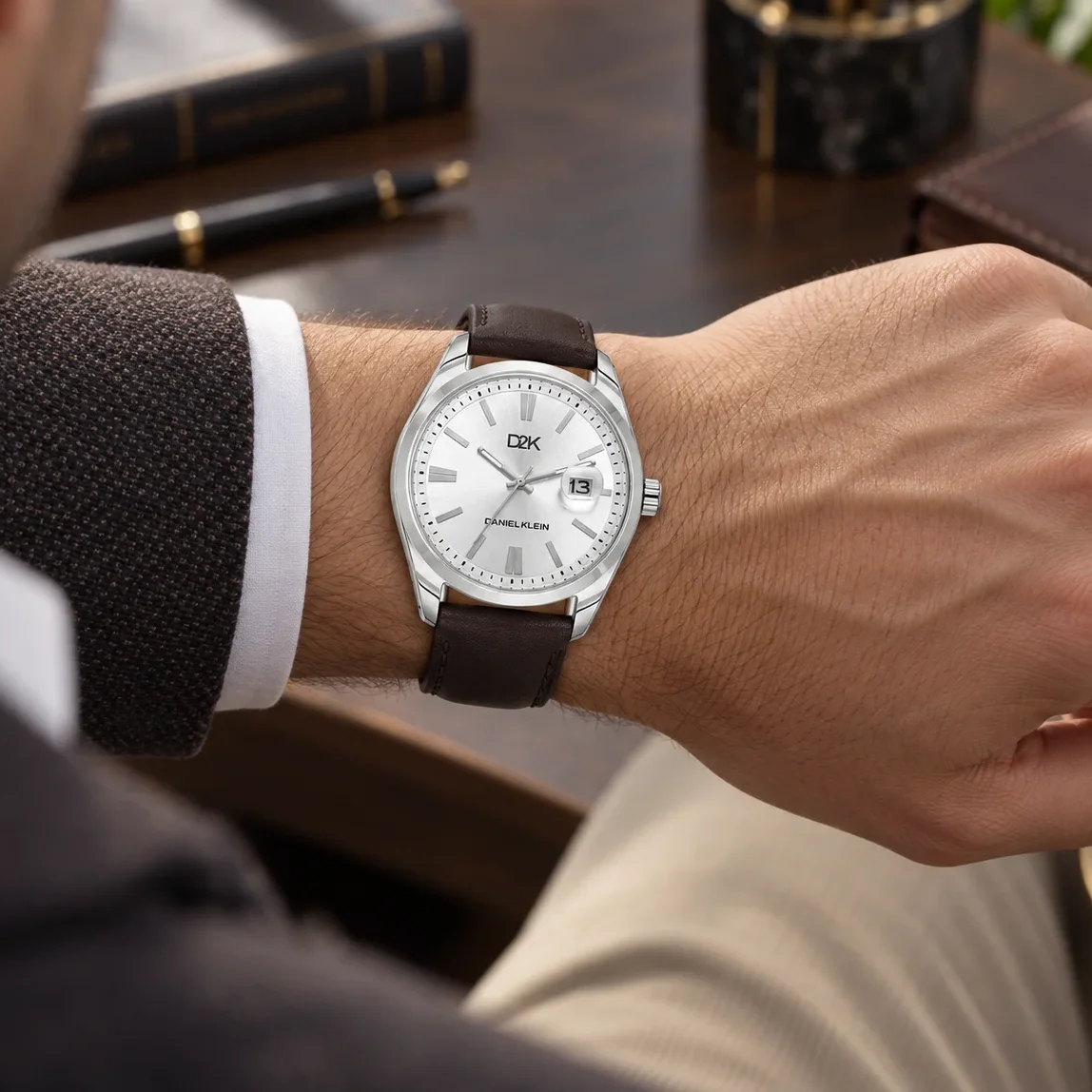Daniel Klein D2K DK.1.14460-1 - Ceas barbatesc quartz maro [3]