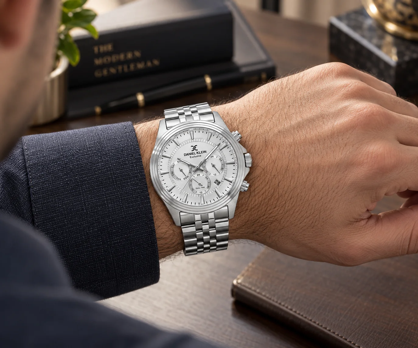 Daniel Klein Exclusive - Ceas Barbatesc Quartz Argintiu DK.1.14345-1 [3]