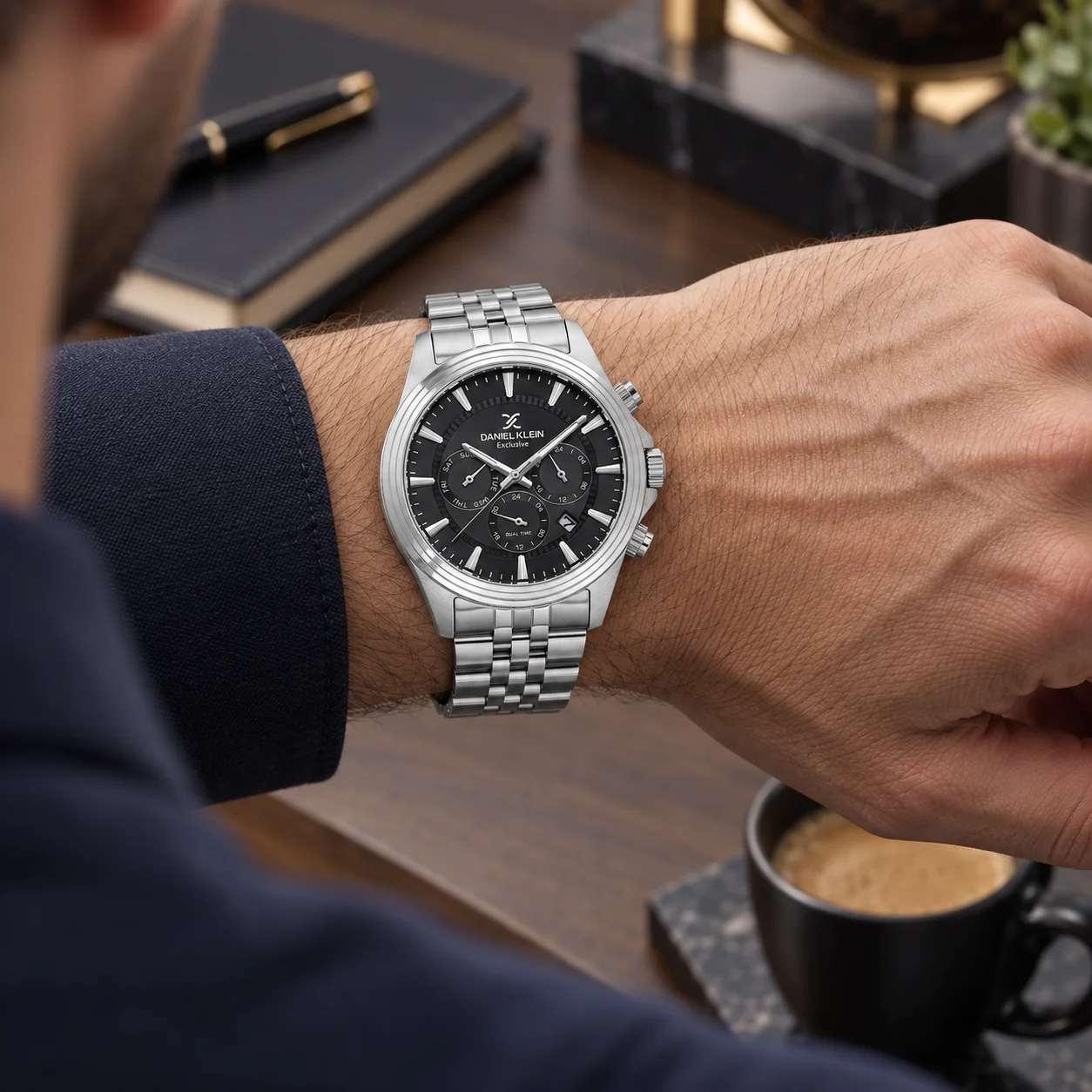 Daniel Klein Exclusive - Ceas barbatesc quartz argintiu DK.1.14345-2 [3]
