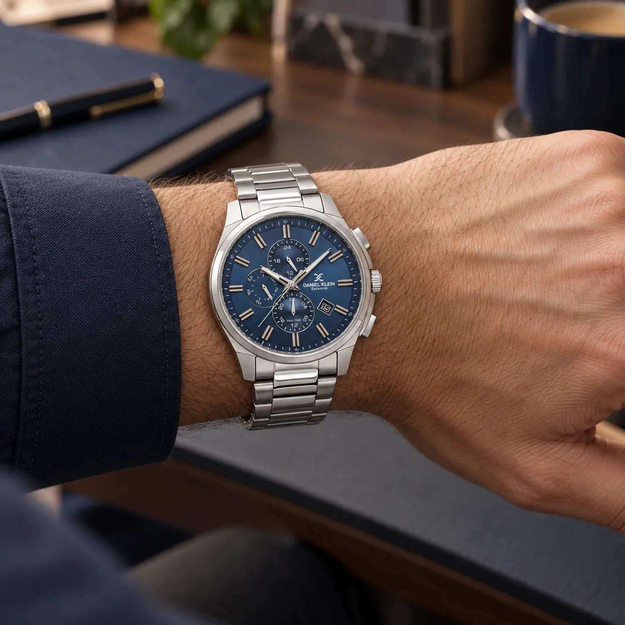 Daniel Klein Exclusive - Ceas Barbatesc Quartz Argintiu DK.1.14350-3 [3]