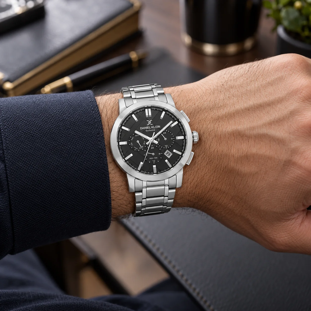 Daniel Klein Exclusive - Ceas Barbatesc Quartz Argintiu DK.1.14352-2 [3]