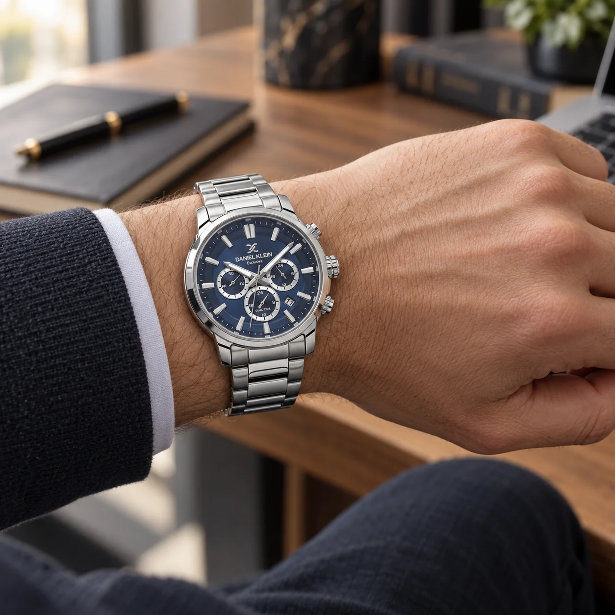 Daniel Klein Exclusive - Ceas Barbatesc Quartz Argintiu DK.6.14442-3 [3]