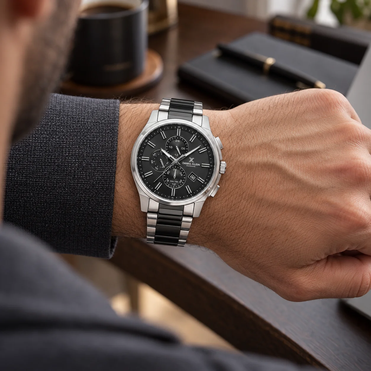 Daniel Klein Exclusive - Ceas Barbatesc Quartz Negru DK.1.14350-5 [3]