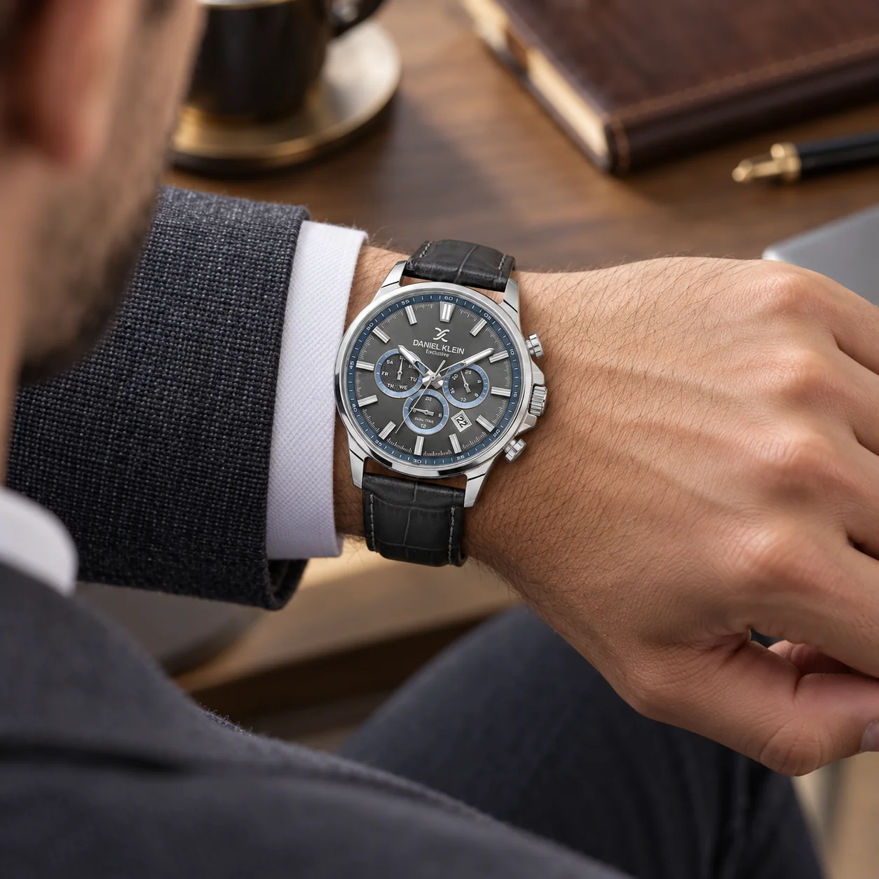 Daniel Klein Exclusive - Ceas Barbatesc Quartz Negru DK.6.14441-4 [3]