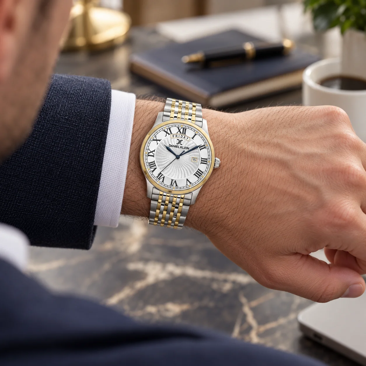 Daniel Klein Premium - Ceas Barbatesc Quartz Auriu DK.1.14335-5 [3]