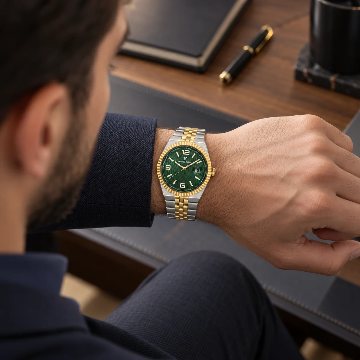 Daniel Klein Premium - Ceas Barbatesc Quartz Auriu DK.6.14718-6 [3]