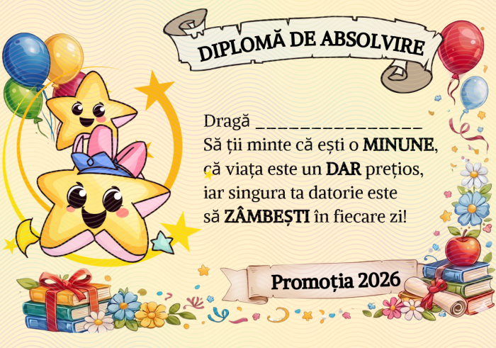 Diplome Școlare Personalizate pentru Absolventi de scoala sau gradinita [2]