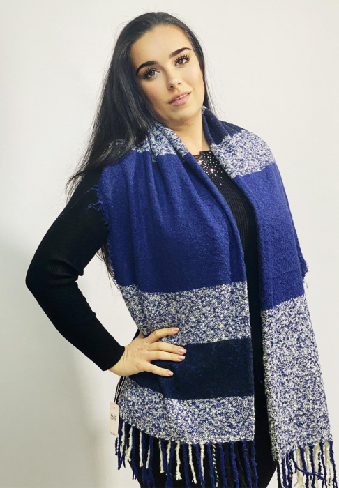 Esarfa de dama, din lana si vascoza, 70x190 cm,perfecta pentru sezomul toamna-iarna-BC1035 [2]