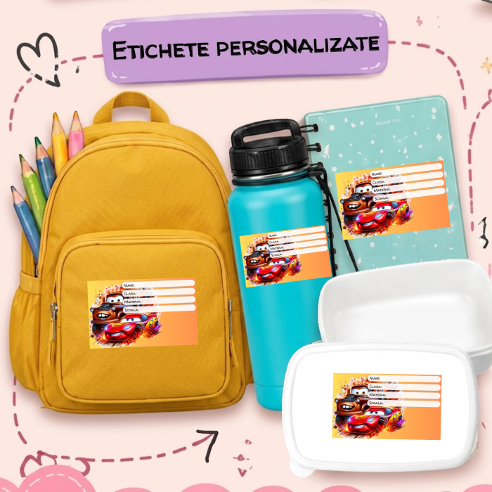Etichete Școlare cu Nume– Stickere Autoadezive pentru Copii ❤️ E-Cadou.com - e-CADOU [2]