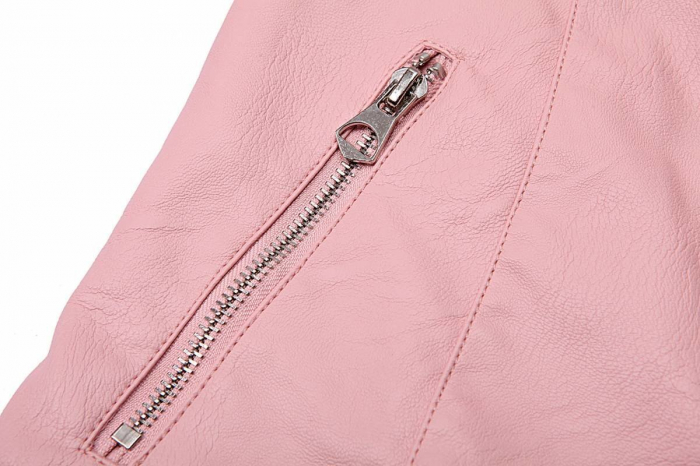 Geaca imitatie de piele cu blanita fete  104-164, GloStory, GPY-9536 [4]