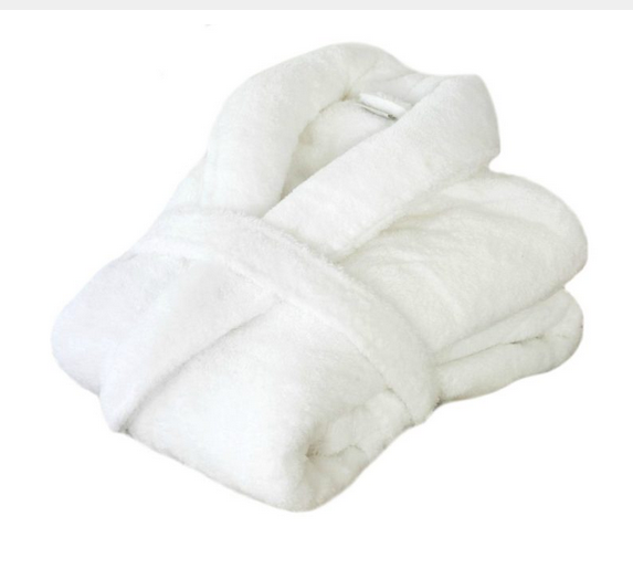 Halat de baie gros fara gluga, buzunare si cordon in talie, hotel quality, unisex, 100% bumbac [2]