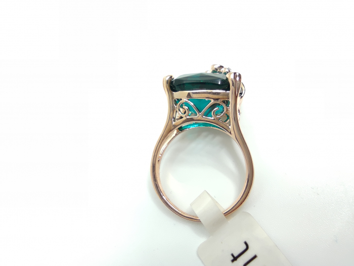 Inel BEST EMERALD diametru 19cm placat cu aur 18k [5]
