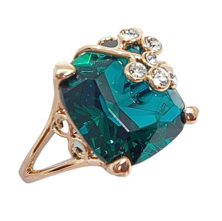 Inel BEST EMERALD diametru 19cm placat cu aur 18k [2]