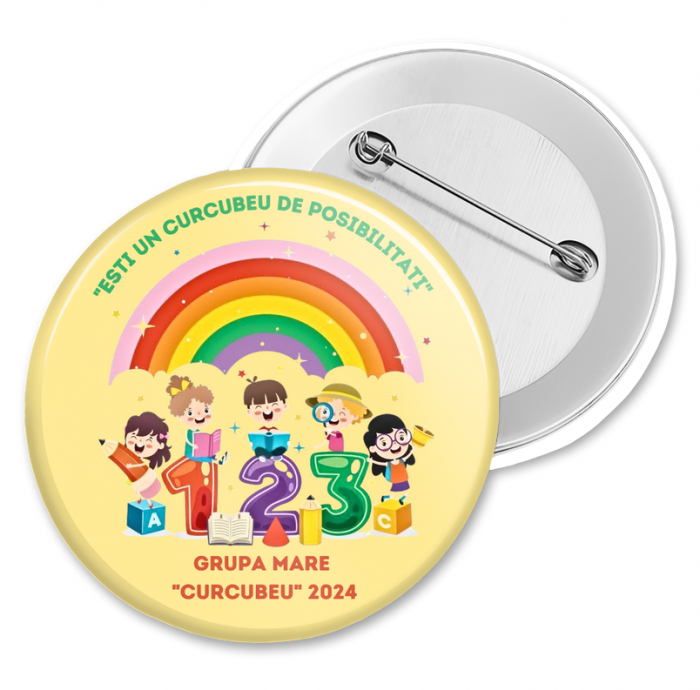 Insigna personalizata pentru elevi sau absolvenți de coala [1]