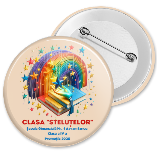 Insigna personalizata pentru elevi sau absolvenți de scoala clasa stelutelor [1]